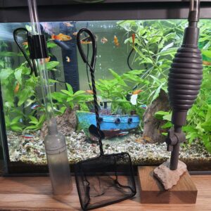Kit épuisette + aspirateur pour aquarium